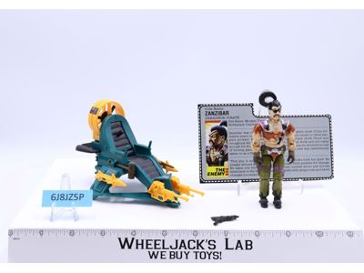 Dreadnok Air Skiff W/Zanzibar 100% Complete GI Joe 1987 Hasbro Figure Vehicle