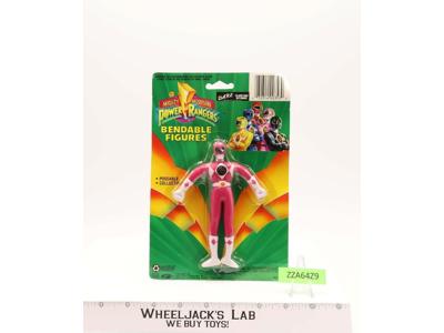 Bendable Pink Ranger Mighty Morphin Power Rangers 1993 Bandai NEW MOSC