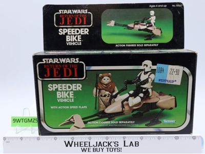 Speeder Bike 100% Complete W/Box Star Wars ROTJ Kenner 1983 Vehicle
