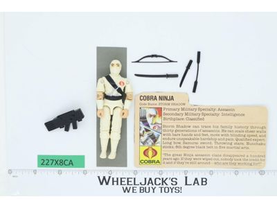 Storm Shadow V1 100% Complete G.I. Joe 1984 Hasbro Vintage Action Figure
