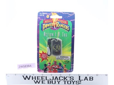 Black Ranger Action I.D. Tag Mighty Morphin Power Rangers 1995 Saban NEW SEALED