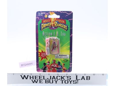 Pink Ranger Action I.D. Tag Mighty Morphin Power Rangers 1995 Saban NEW SEALED