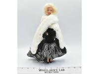 Marilyn Monroe 1994 D.S.I 12" Doll W/Black Dress and Fur Shawl