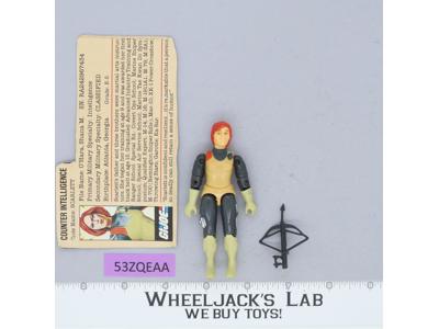 Scarlett V1.5 Swivel Arms 100% Complete G.I. Joe 1983 Hasbro Vintage Figure