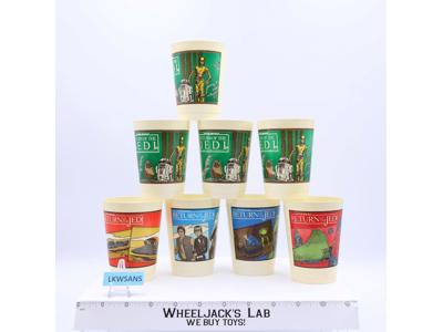 Set of 8 Star Wars Pepperidge Farm 1983 Plastic Cups Vintage