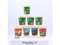 Set of 8 Star Wars Pepperidge Farm 1983 Plastic Cups Vintage