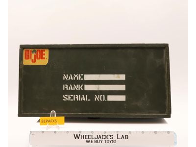 G.I. Joe Wooden Footlocker 1964 Hasbro Vintage Action Accessory