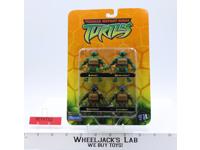 4 Miniature Teenage Mutant Ninja Turtles TMNT 2002 Playmates Action Figure MOSC