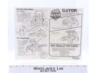 Kenner 1985 M.A.S.K. Gator Vintage Instruction Manual