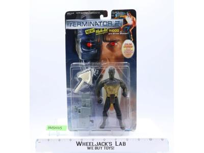 White Hot T-1000 w/ Arrow Blaster Terminator 2 1991 Kenner Action Figure MOSC