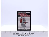 Ultra Magnus Instruction Booklet Manual 1986 G1 Transformers Vintage