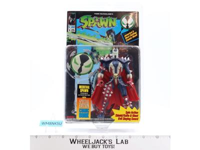 Medieval Spawn + Comic Book Spawn 1994 Todd Toys Action Figure NEW SEALED