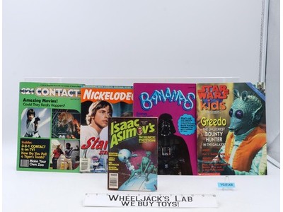 5 Vintage Magazine Lot STAR WARS Kids Science Fiction Interviews + POSTER
