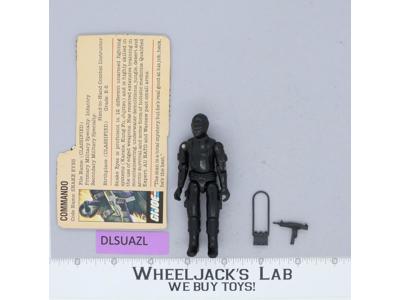 Snake Eyes V1 Straight Arms 100% Complete G.I. Joe 1982 Hasbro Vintage Figure
