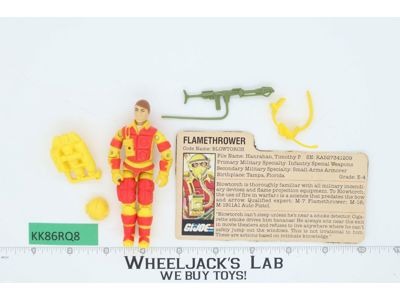 Blowtorch V1 100% Complete G.I. Joe 1984 Hasbro Vintage Action Figure