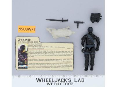 Snake Eyes & Timber V2 100% Complete G.I. Joe 1985 Hasbro Vintage Action Figure