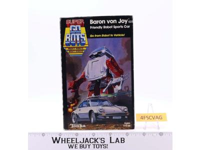 Baron Von Joy 100% Complete W/Box 1983 Super Gobots Go-Bots Bandai Tonka