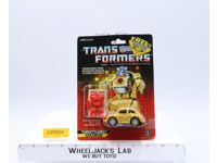 Goldbug 100% Complete W/CARDBACK & BUBBLE NR MINT G1 Transformers Vintage