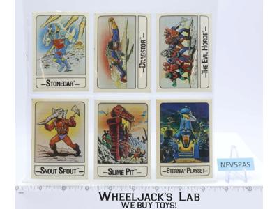 Wonder Bread He-Man Trading Cards Set of 6 He-Man MOTU 1986 Mattel Vintage