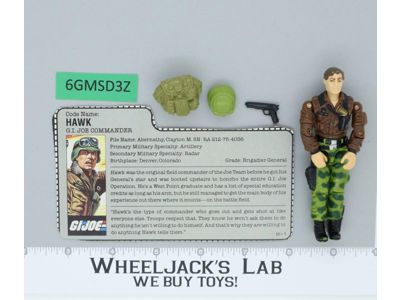 Hawk V2 100% Complete G.I. Joe 1986 Hasbro Vintage Action Figure