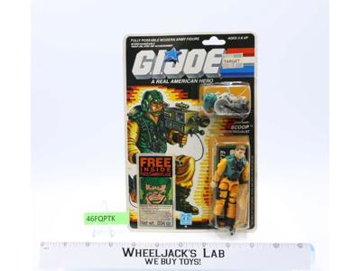 Scoop GI Joe ARAH 1989 Hasbro Vintage Action Figure NEW MOSC SEALED