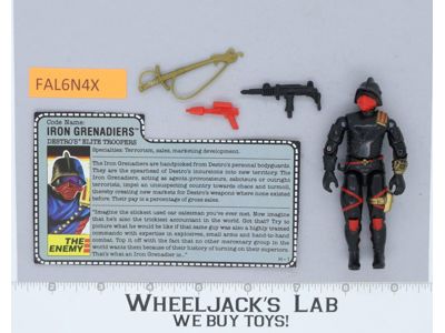 Iron Grenadiers V1 100% Complete G.I. Joe 1988 Hasbro Vintage Action Figure