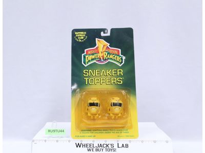 Yellow Ranger Sneaker Toppers Mighty Morphin Power Rangers 1994 Vintage MOSC