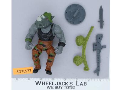 Rocksteady SOFT HEAD Complete Teenage Mutant Ninja Turtles TMNT Playmates 1988