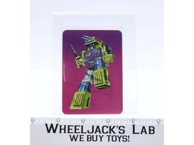 Mixmaster Card 116 Variant Color 1985 G1 Transformers Action Trading Cards