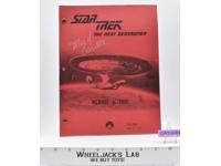 Menage A Troi Star Trek Next Generation TV Script AUTOGRAPHED Majel Barrett