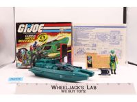 Cobra Water Moccasin 100% Complete W/Box GI Joe 1984 Hasbro Vintage Vehicle