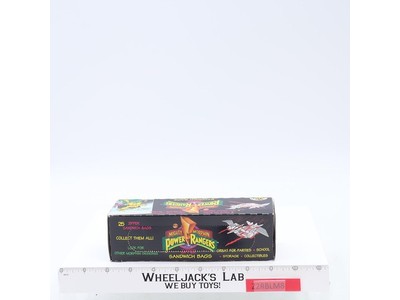 Zipper Sandwich Bags 25ct Box Power Rangers 1994 Fun4Kids Vintage NEW SEALED