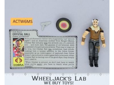 Crystal Ball V1 100% Complete G.I. Joe 1987 Hasbro Vintage Action Figure