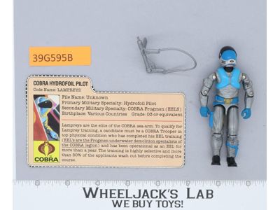 Lampreys V1 MAIL AWAY 100% Complete G.I. Joe 1985 Hasbro Vintage Action Figure