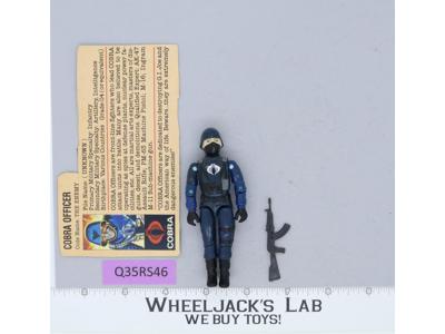 Cobra Officer V1.5 Swivel Arms 100% Complete G.I. Joe 1983 Hasbro Vintage Figure