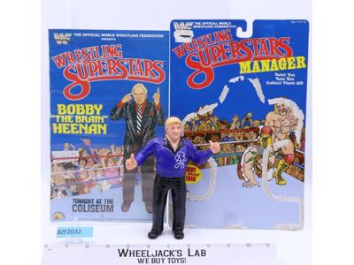 Bobby Heenan 1985 1986 WWF LJN Titan Sports 8" Wrestling w/ Poster Cardback
