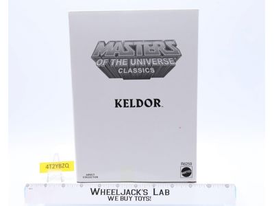 Keldor w/ Mailer MOSC NEW He-Man Classics MOTUC 2009 Mattel Action Figure