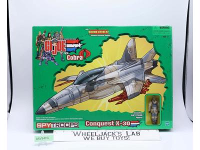 Conquest X-30 W/ Slip Stream GI Joe Spy Troops 2002 Hasbro NEW MISB SEALED