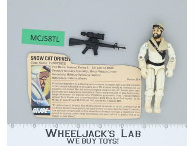 Frostbite V1 100% Complete G.I Joe 1985 Hasbro Vintage Action Figure