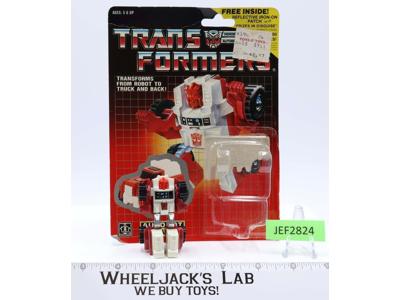 Swerve 100% Complete W/CARDBACK & BUBBLE NEAR MINT 1985 G1 Transformers Figure