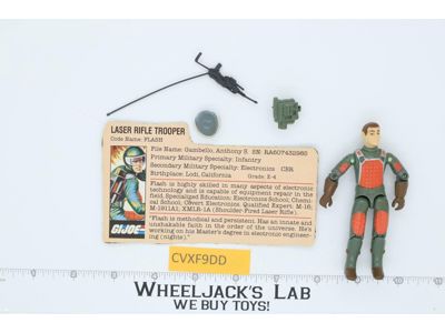 Flash V1.5 Swivel Arms 100% Complete G.I. Joe 1983 Hasbro Vintage Action Figure