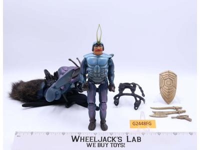 Pinsor W/ Battle Beetle Complete Sectaurs Warriors of Symbion 1984 Coleco Figure