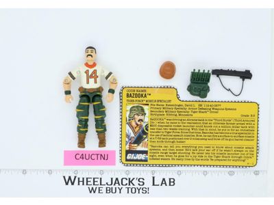 Bazooka V2 Tiger Force 100% Complete G.I. Joe 1988 Hasbro Vintage Action Figure
