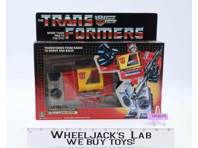 Blaster 100% Complete W/Box 1985 Vintage Hasbro G1 Transformers Action Figure