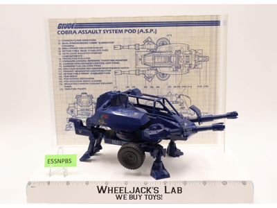 ASP 100% Complete 1984 G.I. Joe Hasbro Vintage Vehicle Action Figure