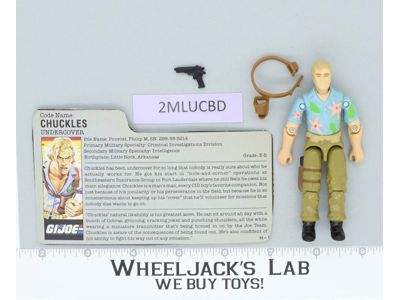 Chuckles V1 100% Complete G.I. Joe 1987 Hasbro Vintage Action Figure
