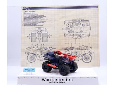 Ferret ATV 100% Complete G.I. Joe 1985 Hasbro Vintage Vehicle Action Figure