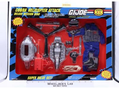 Cobra Helicopter Attack Deluxe Mission Gear Hall of Fame GI Joe MISB 1993 Hasbro