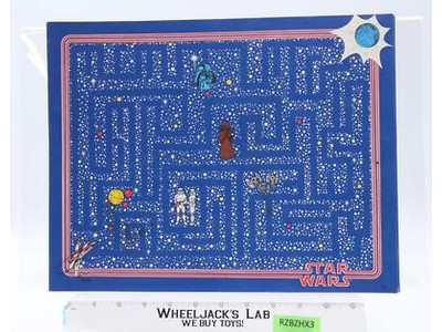 Lot of 5 Star Wars Puzzle Maze Dinner Placemats 1977 Drawing Board Vintage