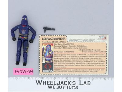 Cobra Commander V2 MAIL AWAY 100% Complete G.I. Joe 1984 Hasbro Vintage Figure